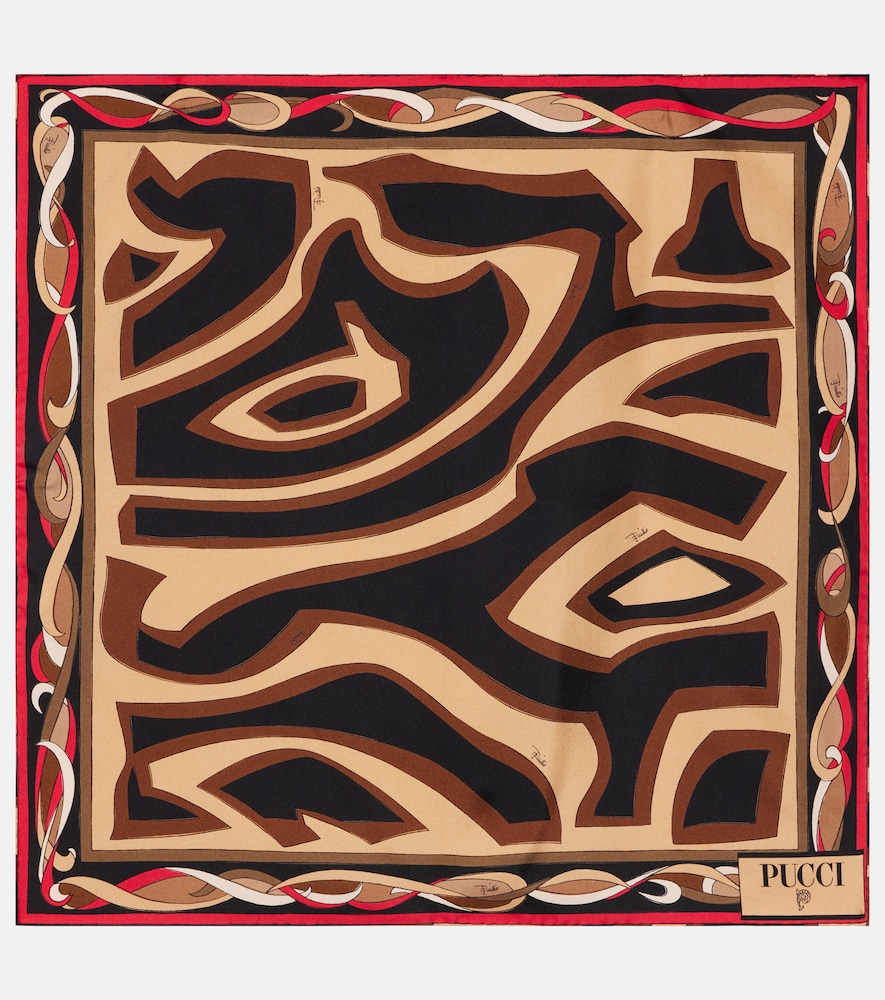 Pucci Labirinto silk twill scarf