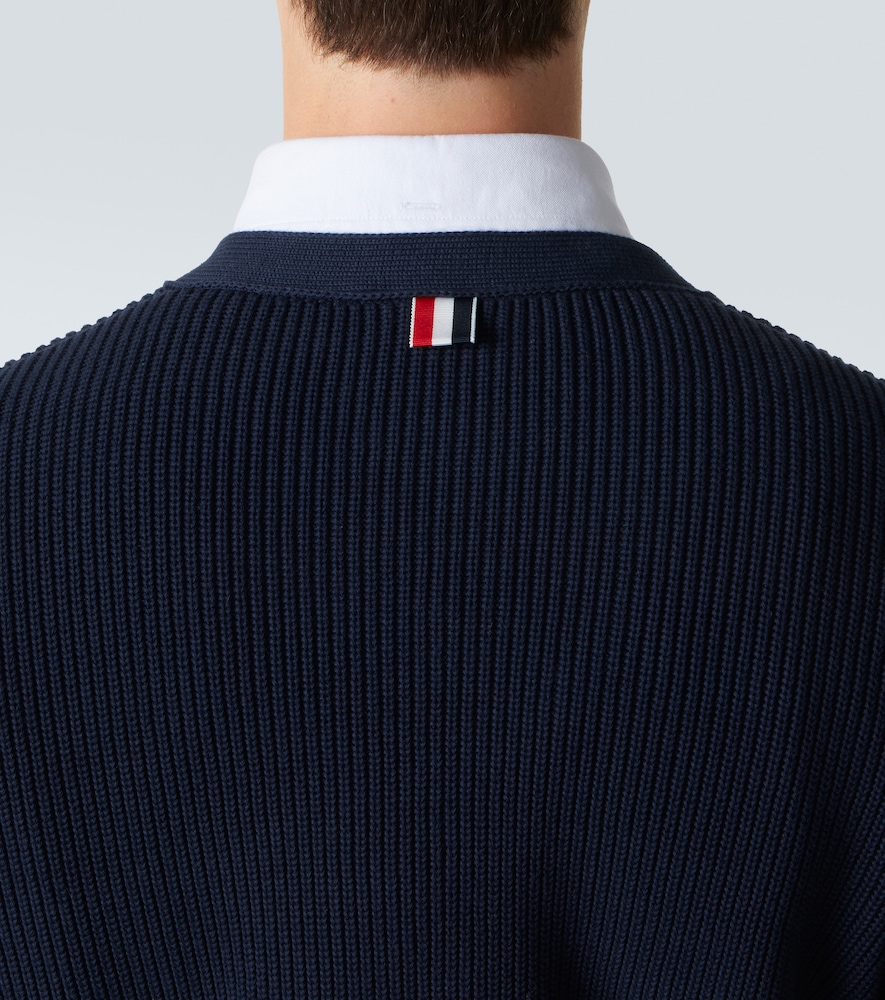  Thom Browne Thom Browne 4-bar Cotton Cardigan 