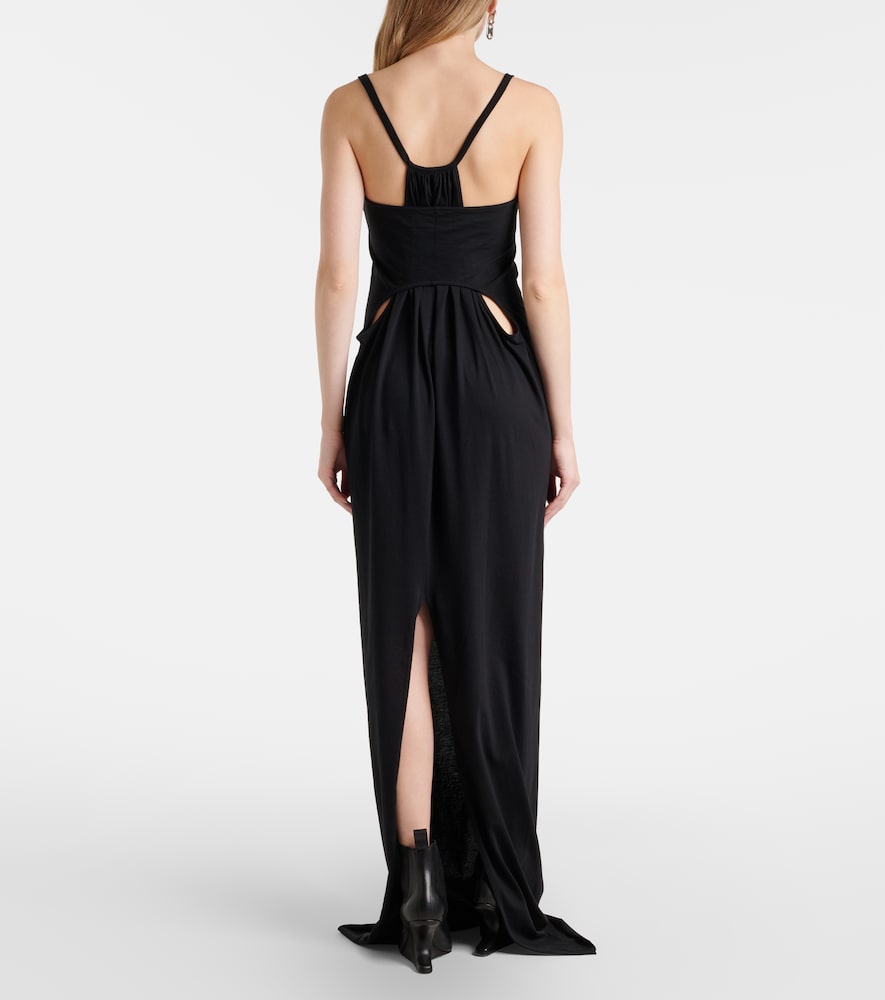  Rick Owens Rick Owens Maxikleid Temple Aus Baumwoll-jersey 