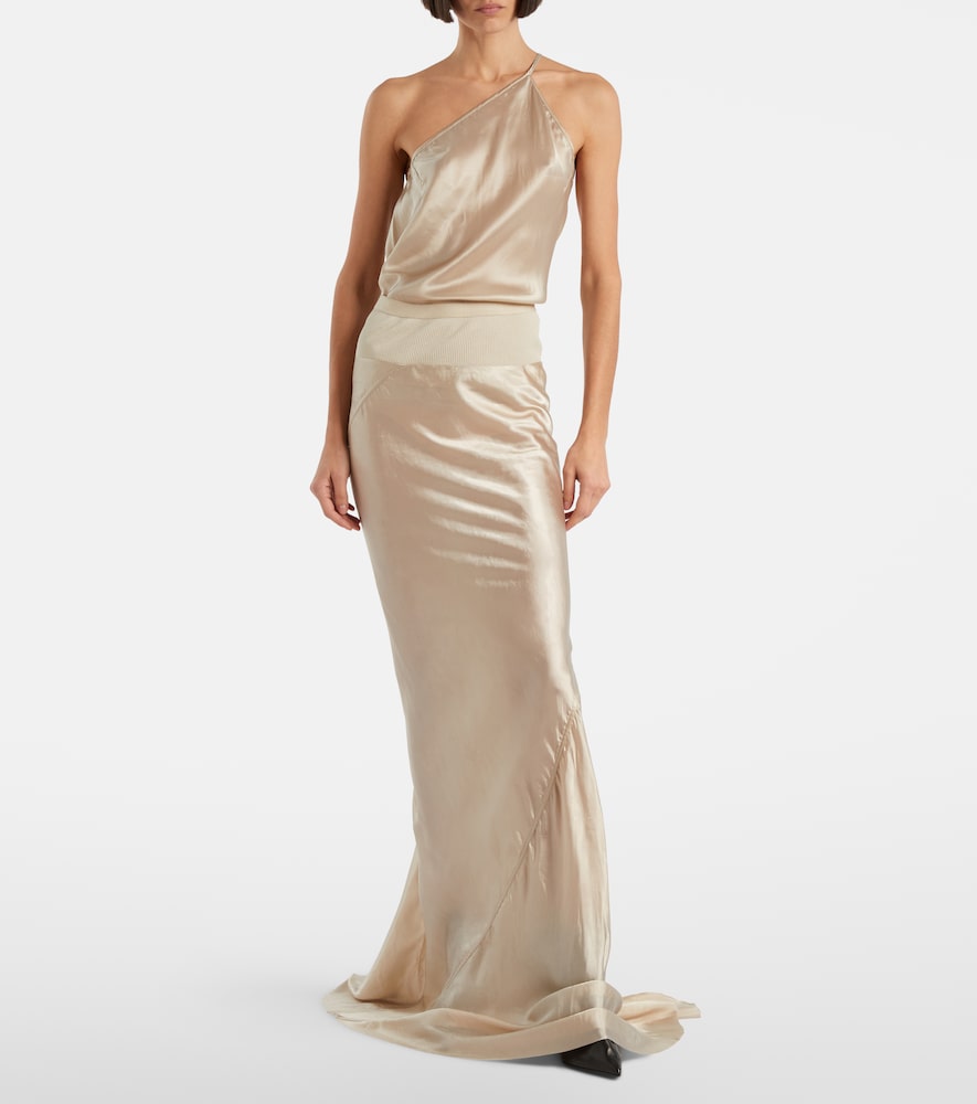 Rick Owens Satin maxi skirt