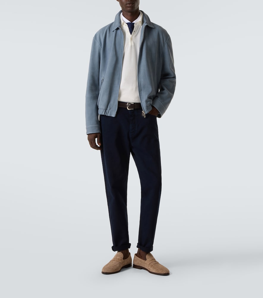  Brunello Cucinelli Brunello Cucinelli Leather Blouson Jacket 
