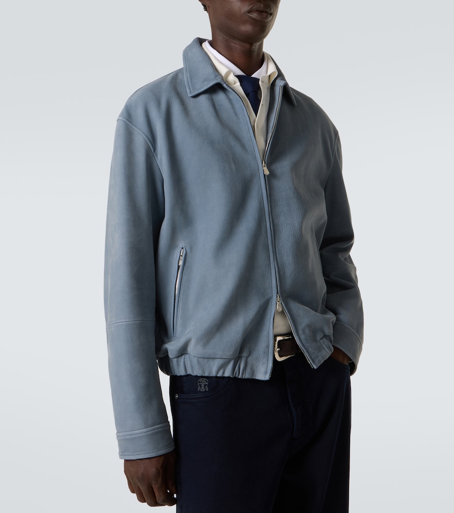  Brunello Cucinelli Brunello Cucinelli Leather Blouson Jacket 