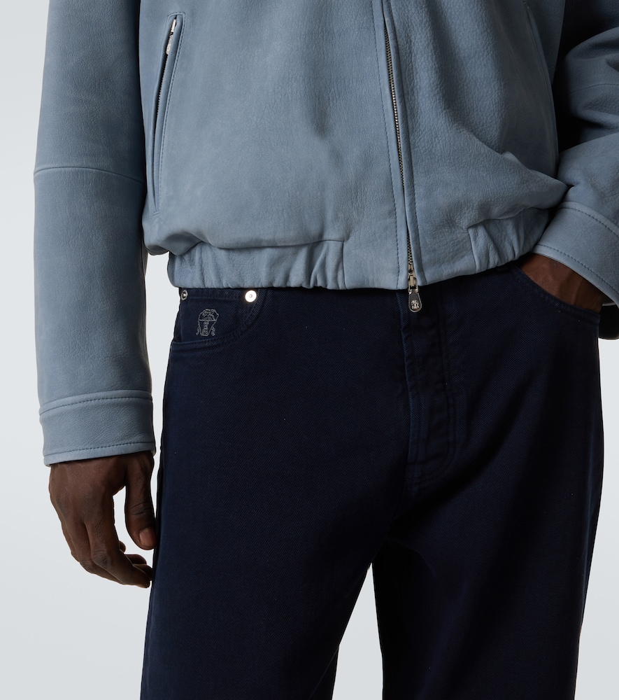 Leather Blouson Jacket