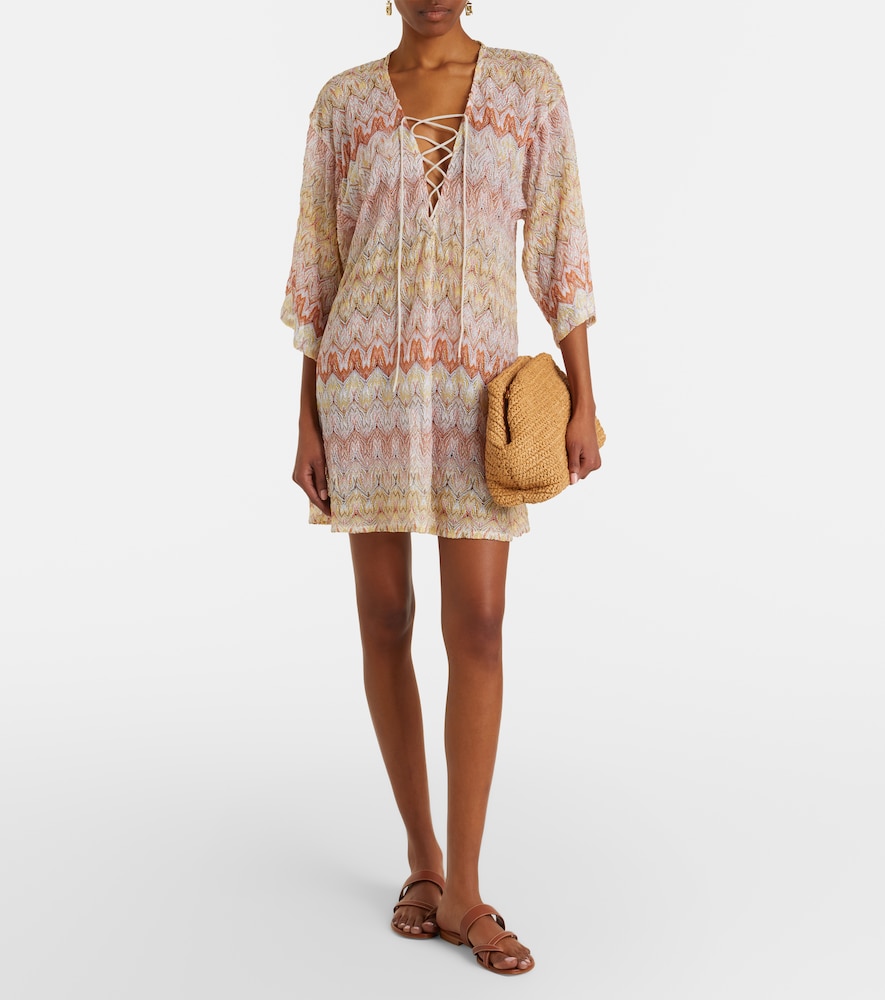 Missoni Zigzag lamé beach cover-up