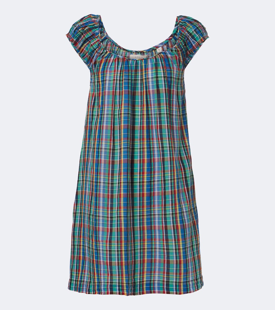 Doen Women's Multicoloured Faye Plaid Cotton Minidress UK Size 12 - Mytheresa