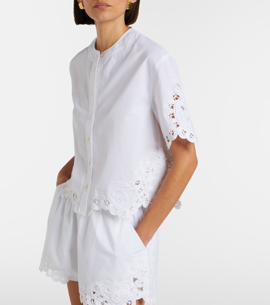  Veronica Beard Veronica Beard Camisa Aleck De Algodón Bordada 