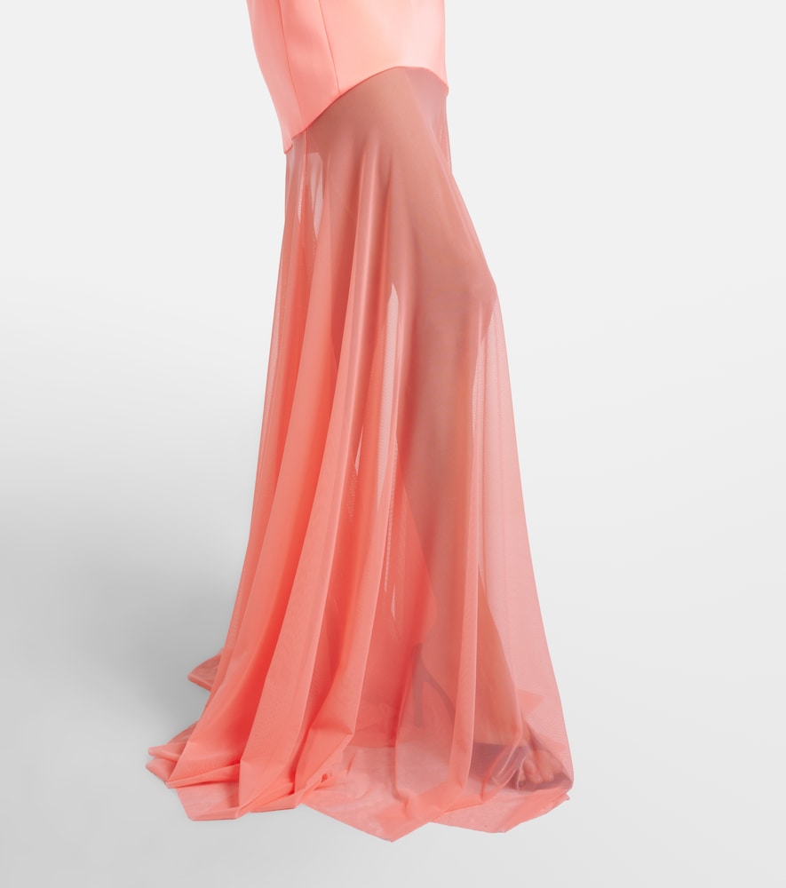  David Koma David Koma Robe Mit Mesh 