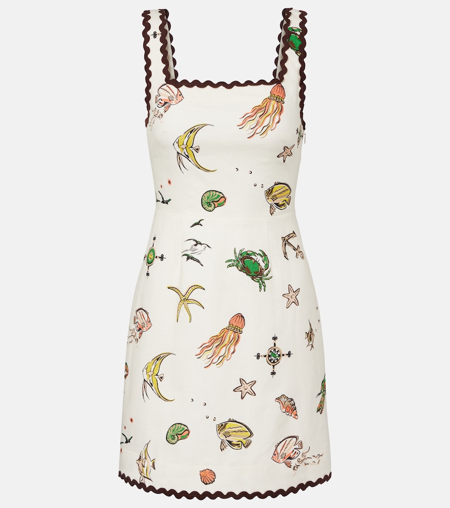 Alemais Alémais Printed cotton minidress
