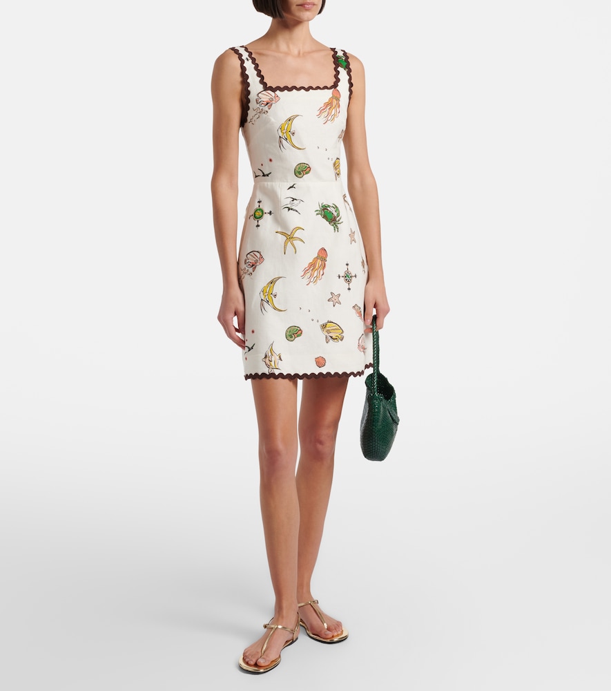 Alémais Printed cotton minidress
