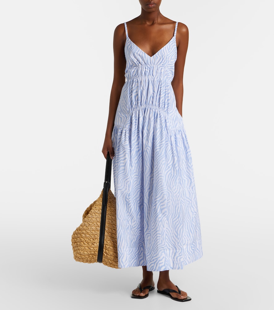 Proenza Schouler White Label Michelyn printed cotton-blend maxi dress