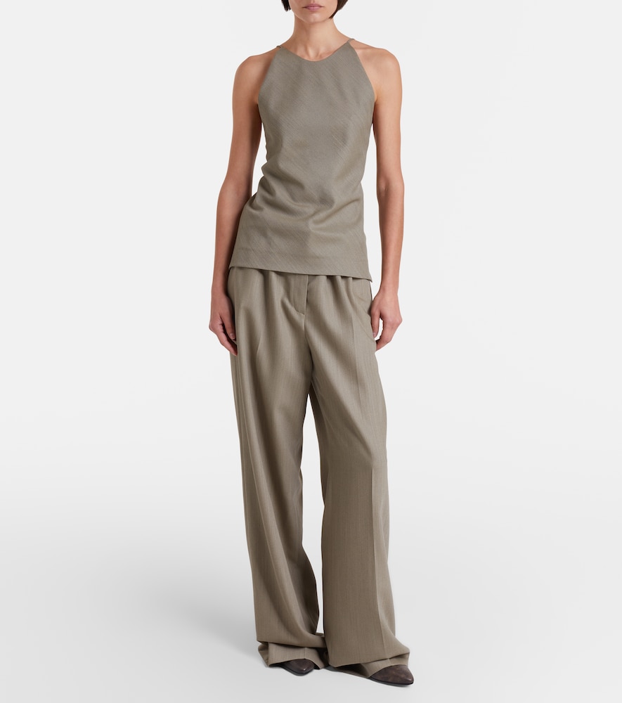 Calvin Klein Collection Fernanda wool-blend wide-leg pants