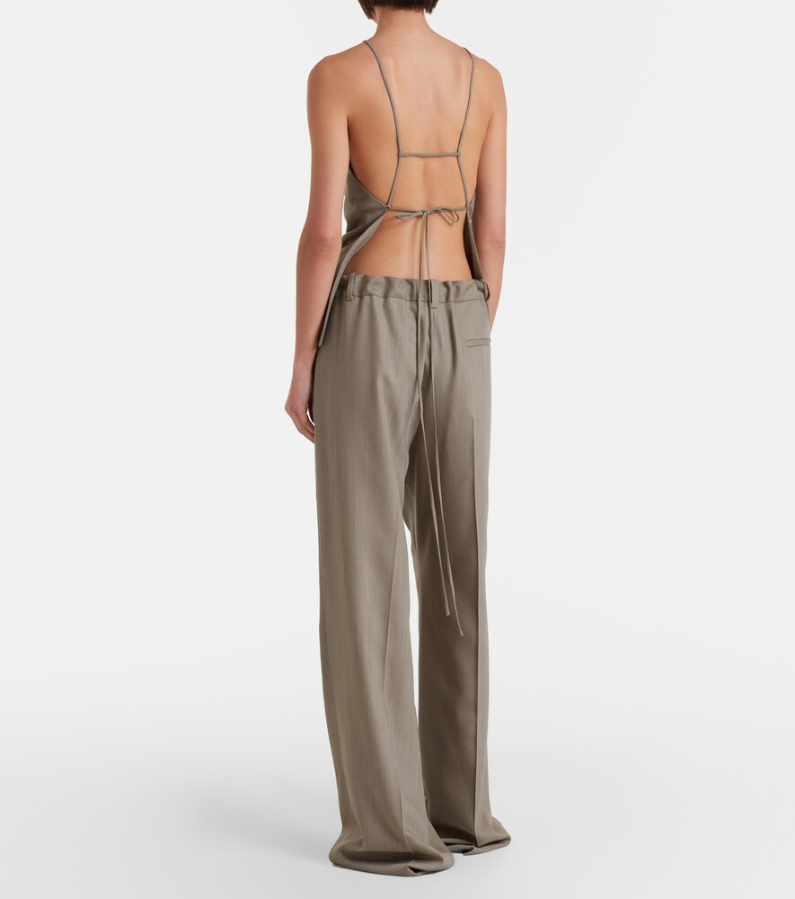  Calvin Klein Collection Calvin Klein Collection Fernanda Wool-blend Wide-leg Pants 