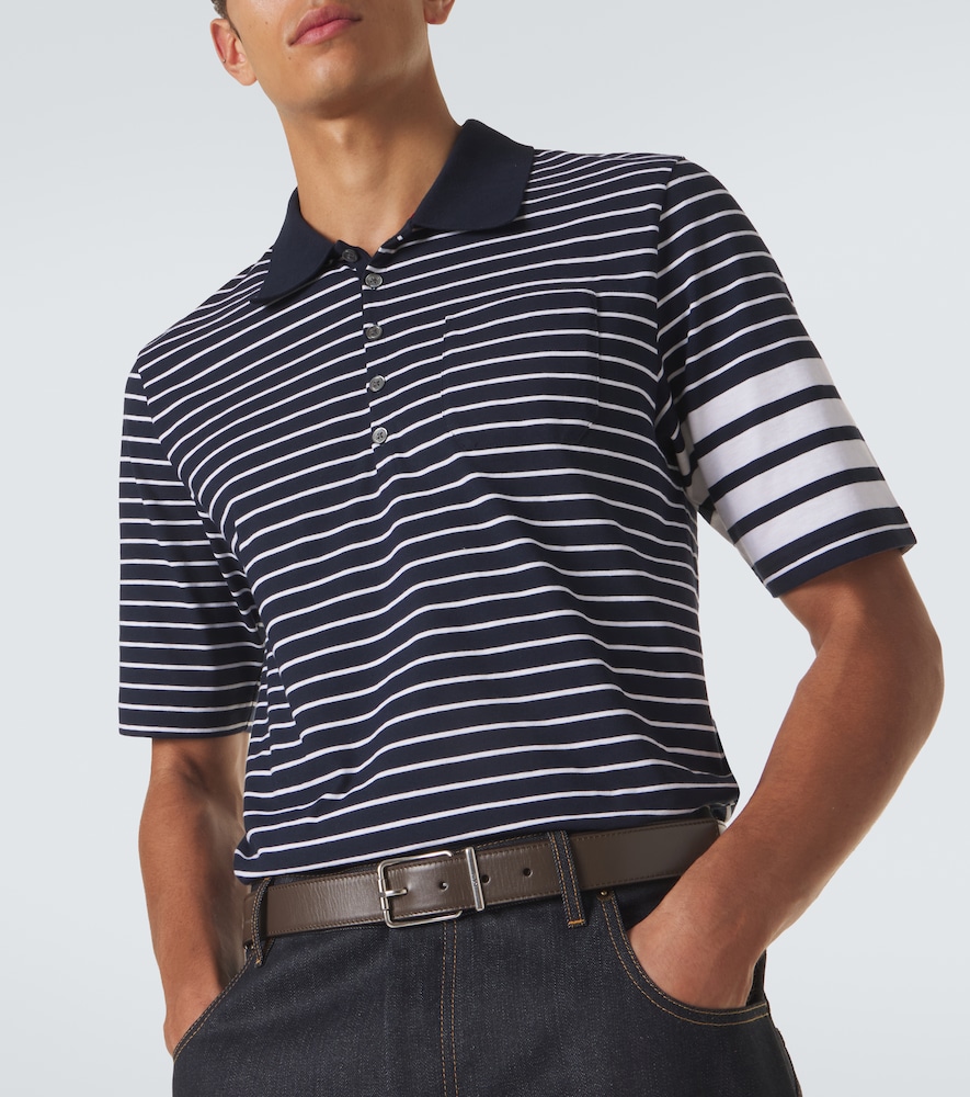  Thom Browne Thom Browne Polo 4-bar De Algodón A Rayas 