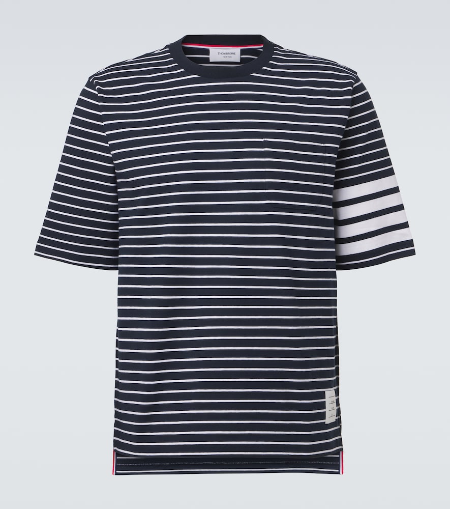 T-shirt 4-Bar in cotone a righe