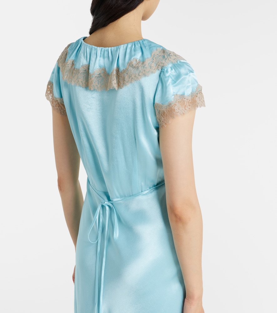  Rixo Rixo Midikleid Viviene Aus Satin Mit Spitze 