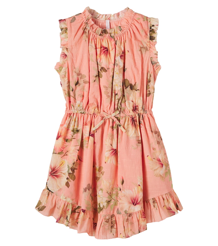 Zimmermann Mahon Floral Cotton Dress In Pink