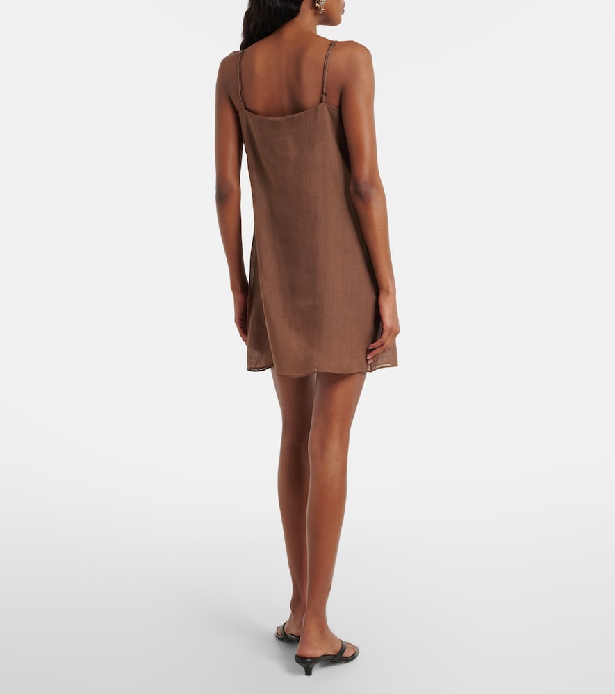  Leset Leset Niko Ramie Minidress 