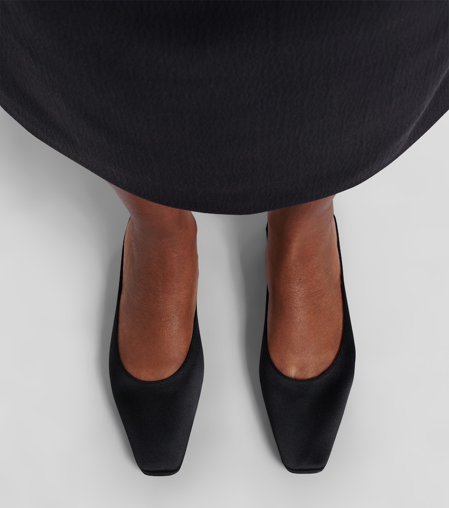 The Row June satin mules