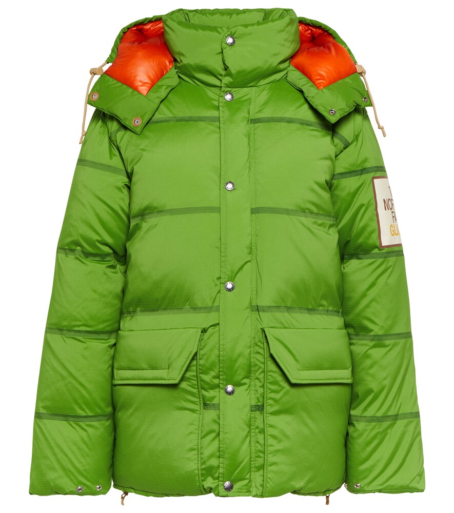 hunter green north face jacket