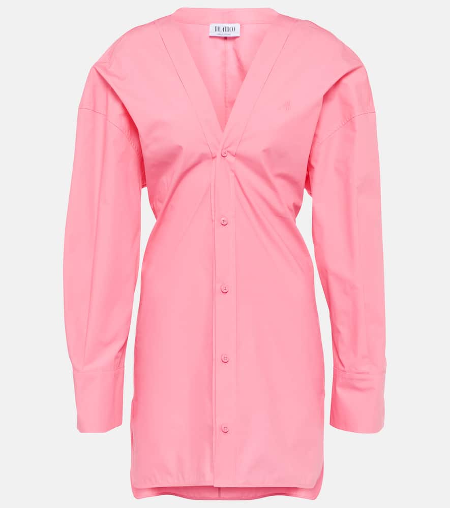 The Attico Lala cotton shirt minidress