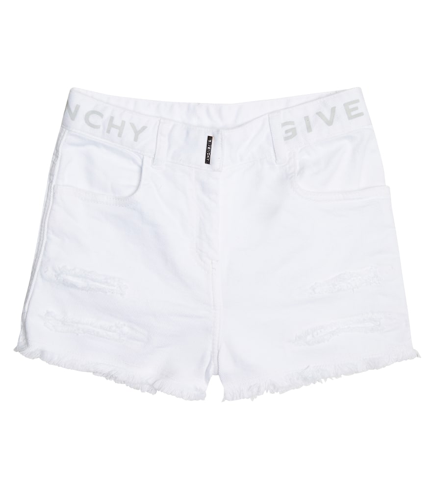Givenchy Kids Logo denim shorts