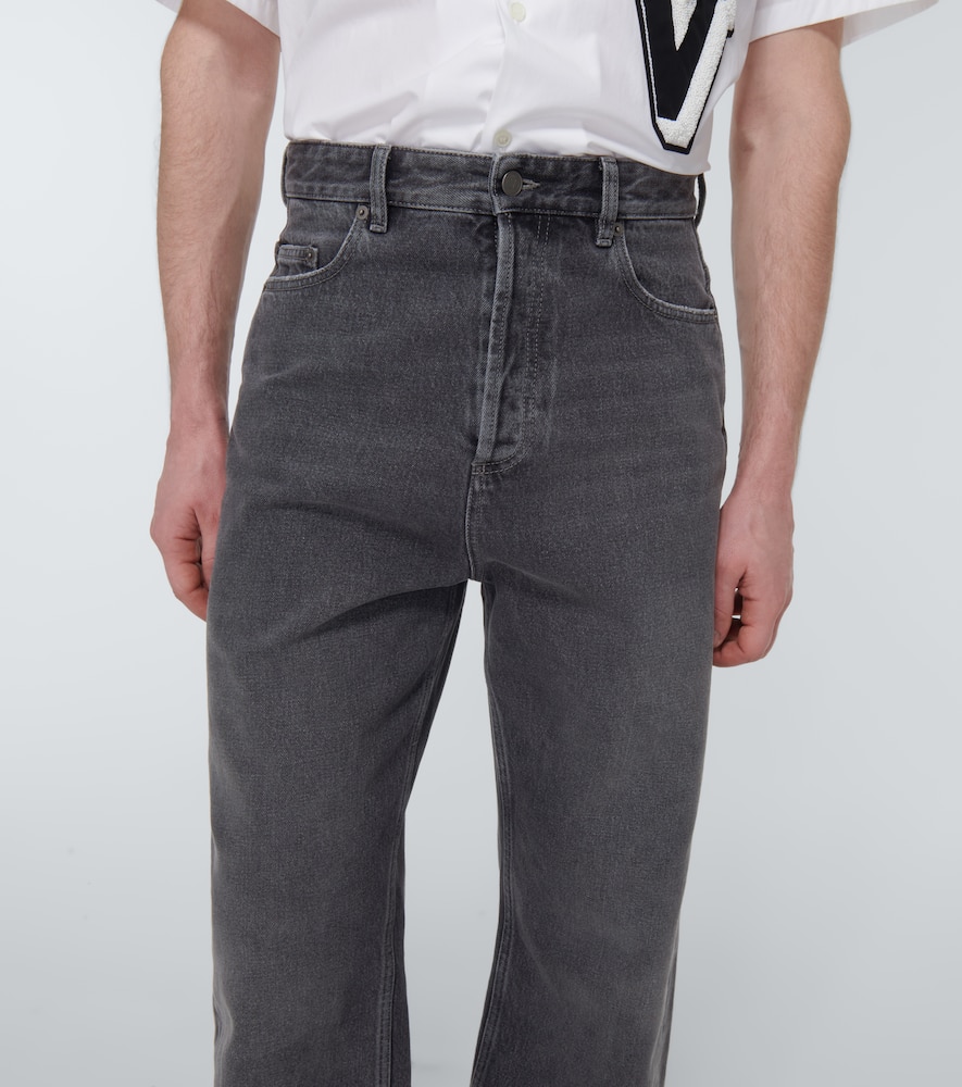 Valentino Straight Jeans In Grey