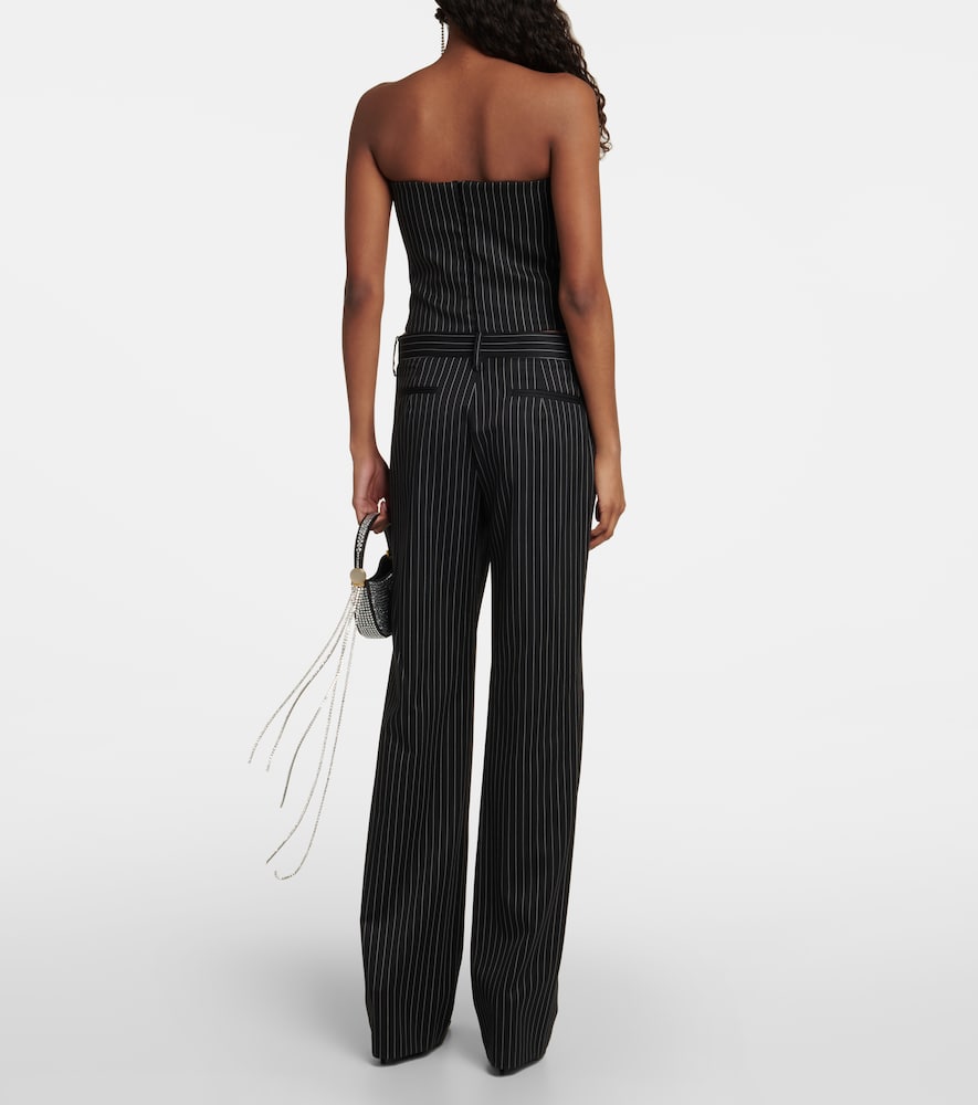  Magda Butrym Magda Butrym Pinstripe Wool Bustier 