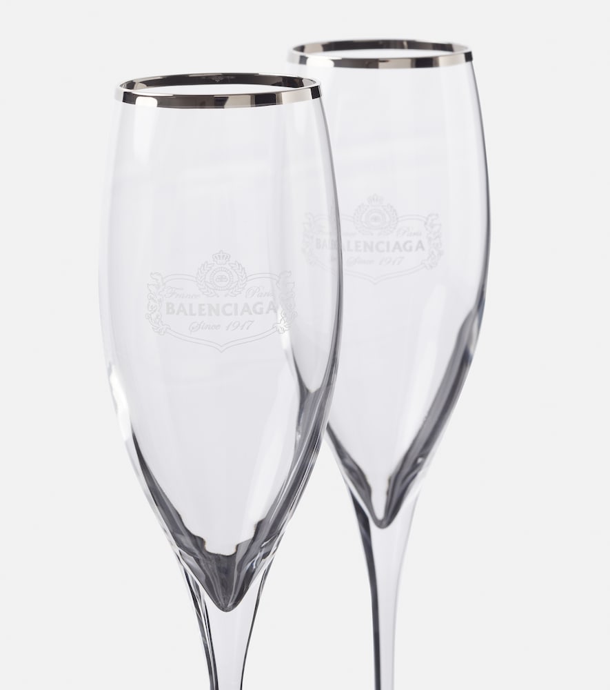  Balenciaga Balenciaga Set Aus Zwei Champagnerflöten 