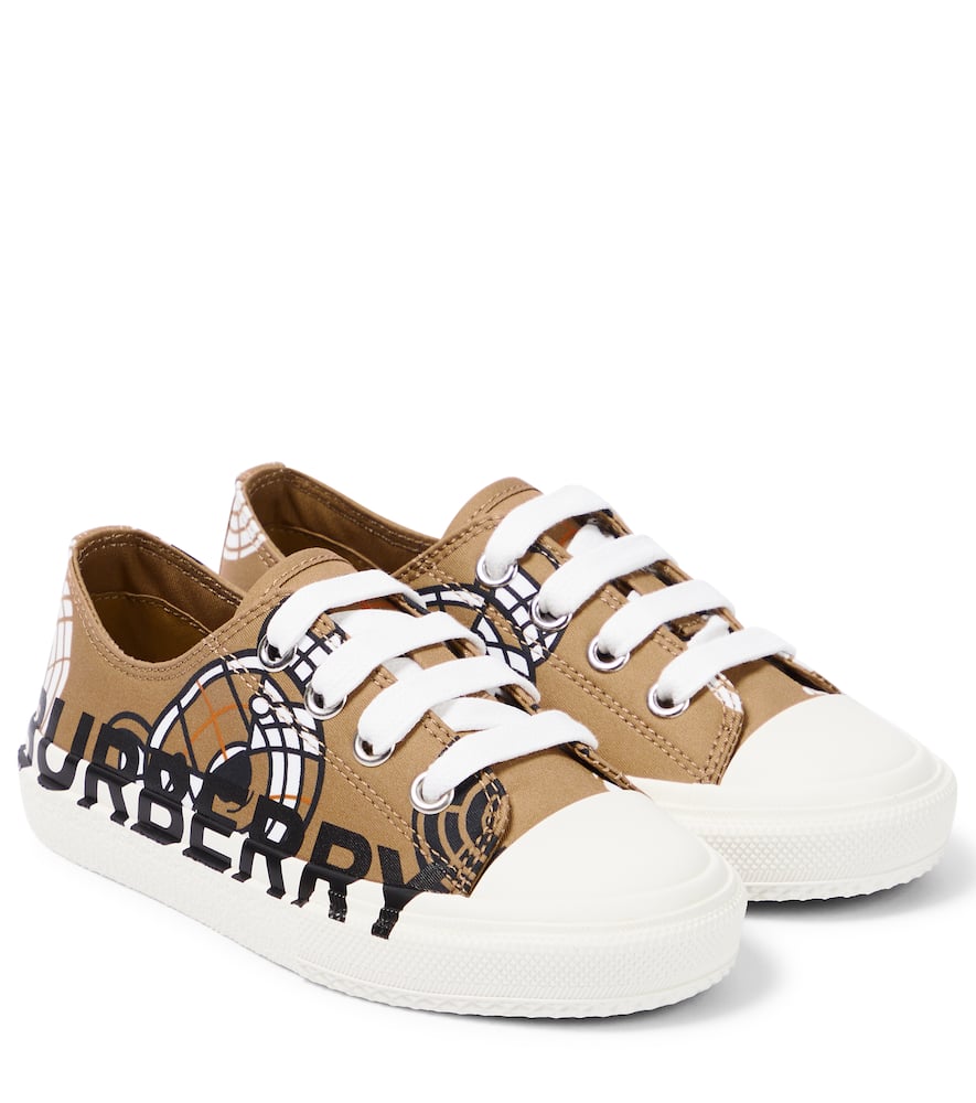 Burberry Kids K1-Mini Larkhall canvas sneakers