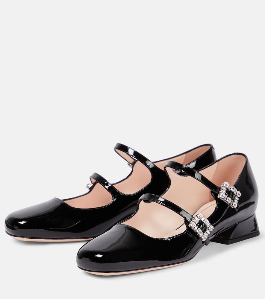 Mini TrÃ¨s Vivier patent leather Mary Jane pumps