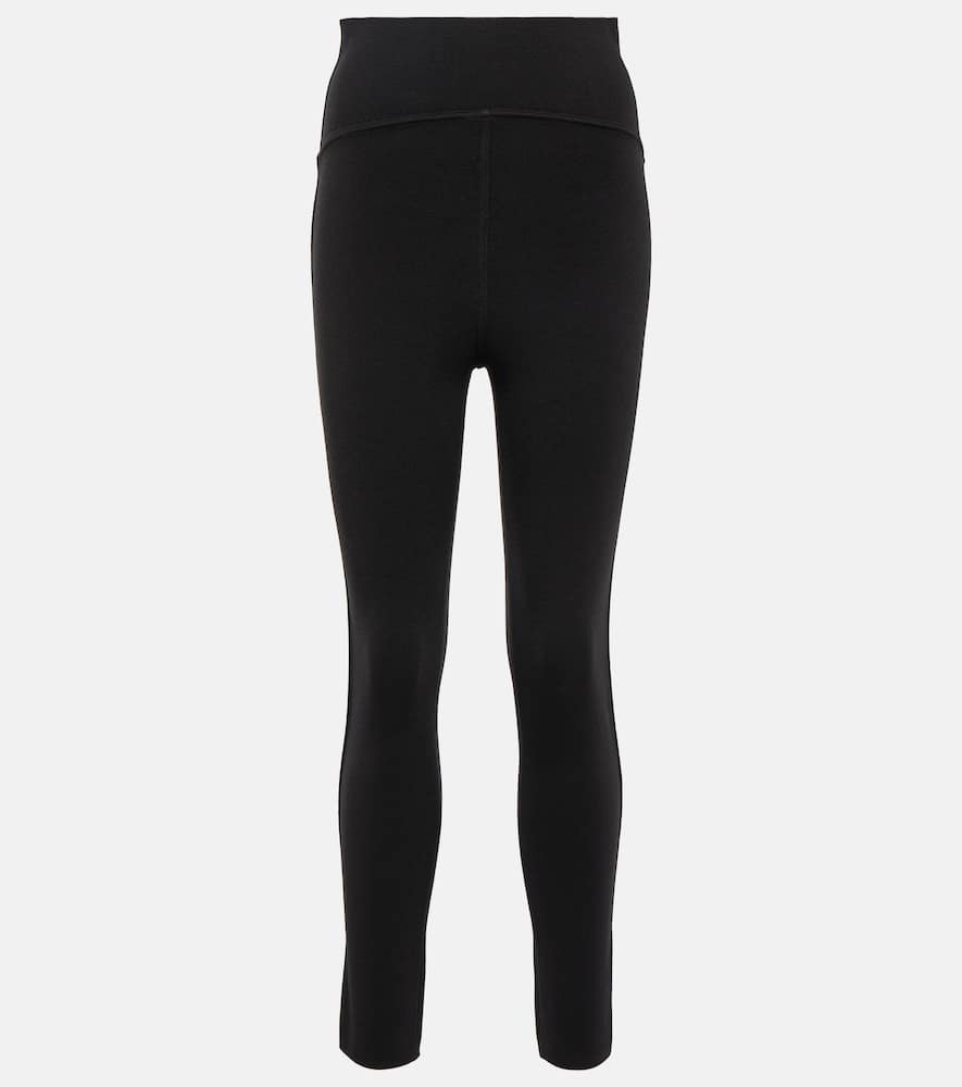 Alaïa High-rise wool-blend leggings