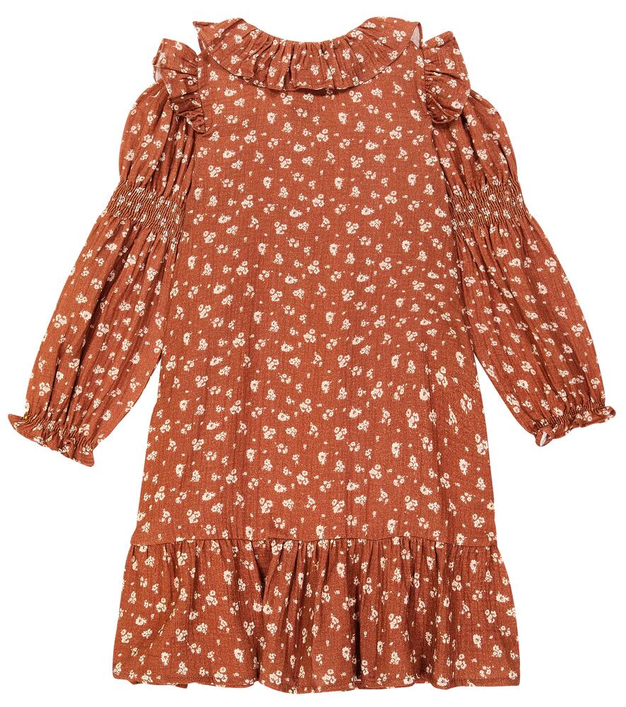 The New Society Kleid Barbara Aus Baumwolle In Multicoloured