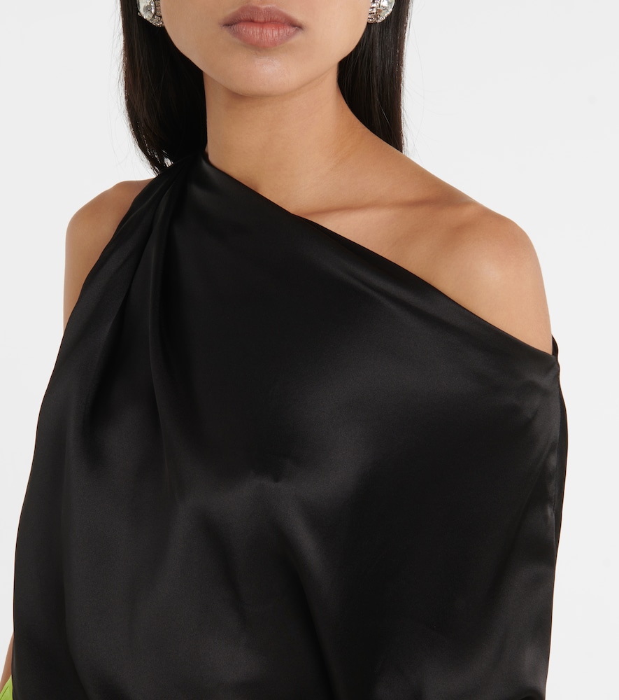 Draped One-Shoulder Top