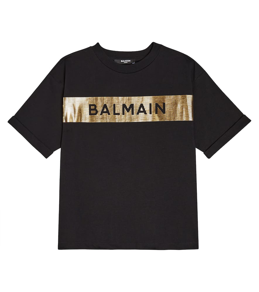 BALMAIN LOGO COTTON T-SHIRT