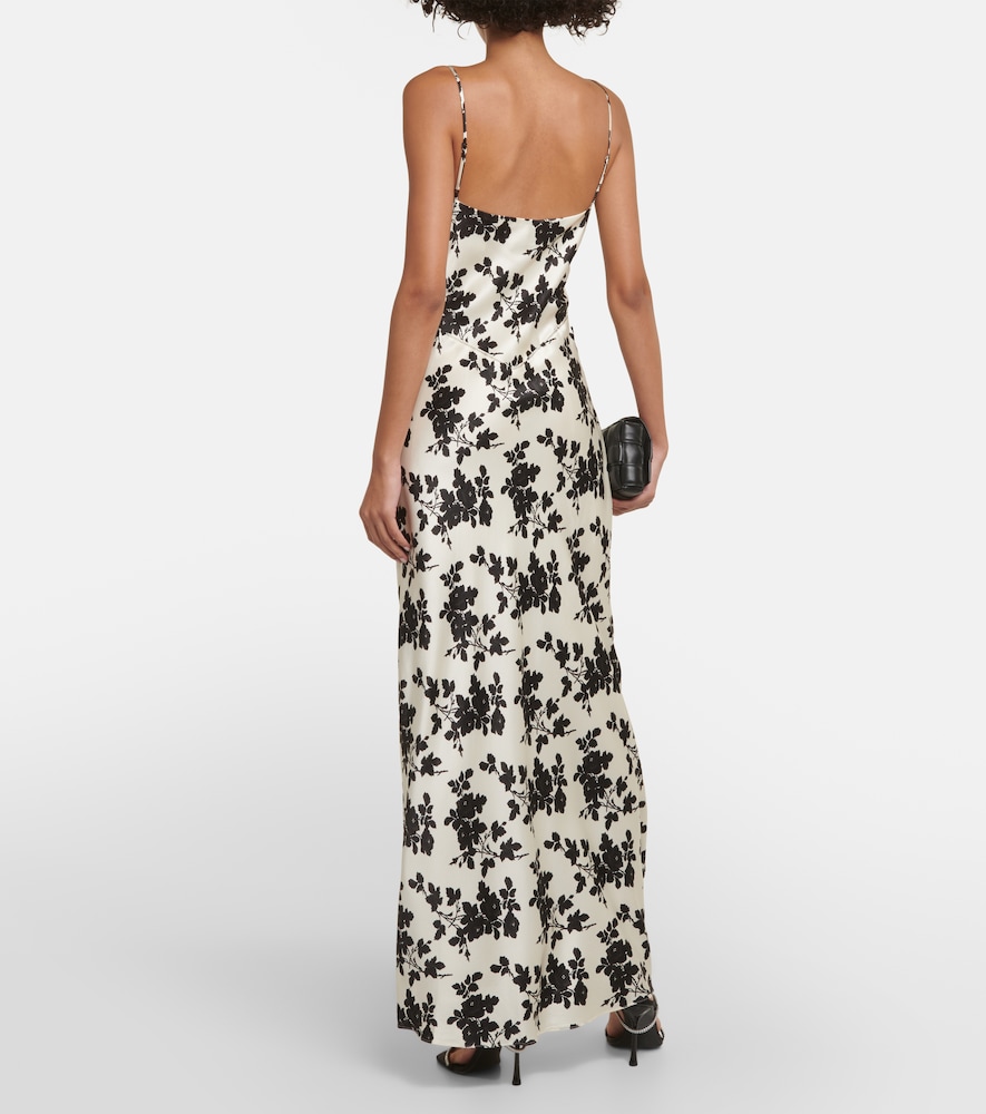  Veronica Beard Veronica Beard Hamina Floral Silk Charmeuse Maxi Dress 