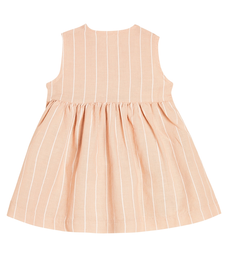 Il Gufo Baby Linen And Cotton Dress In Pink
