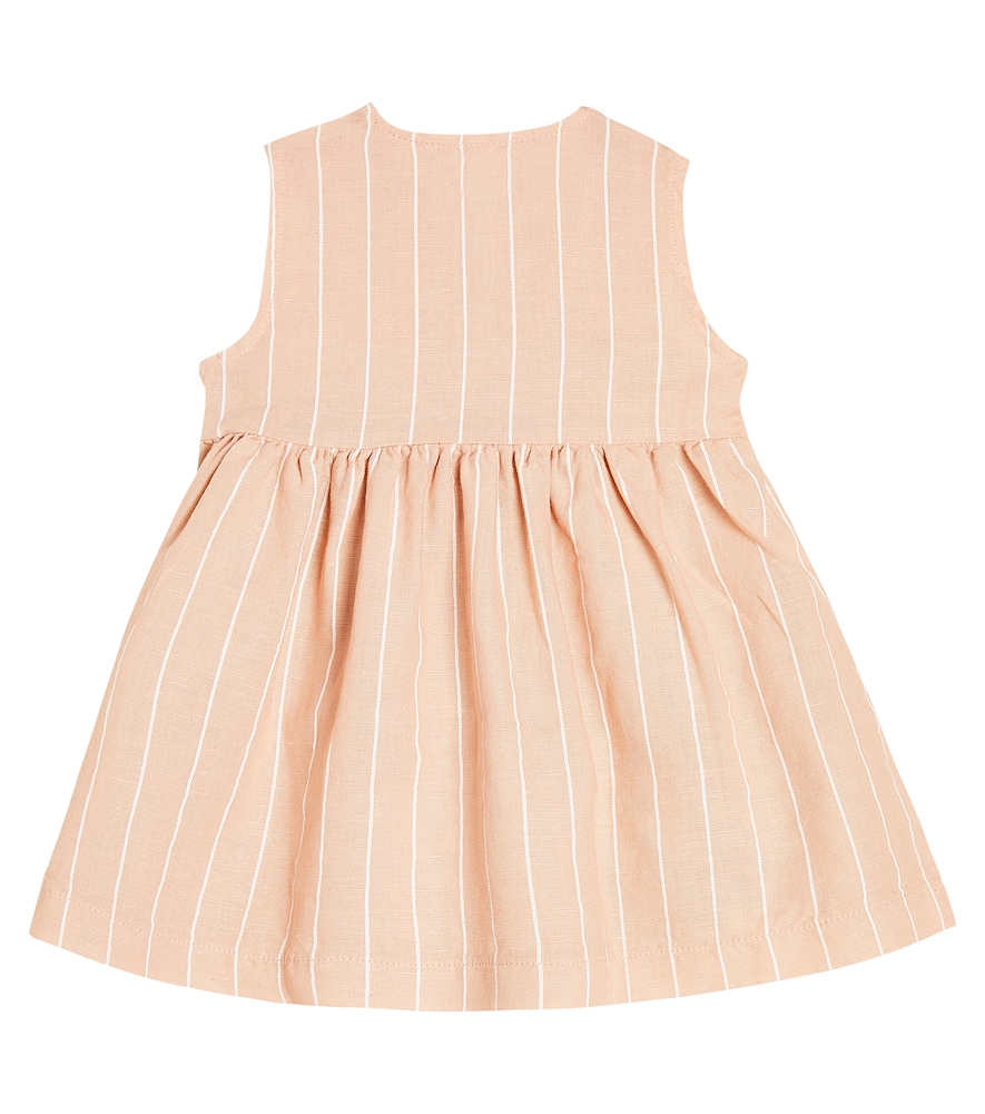 Shop Il Gufo Baby Linen And Cotton Dress In Pink