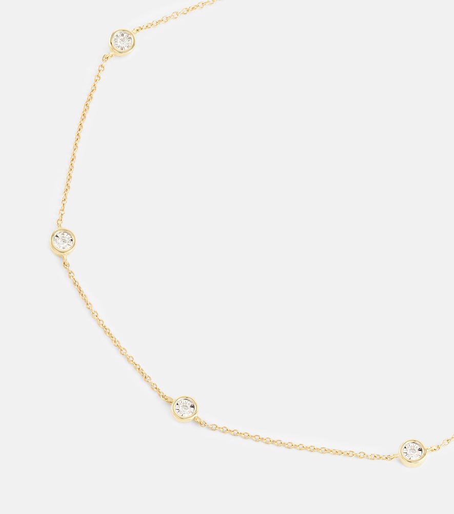 Shop Stone And Strand Diamonds By The Dozen 10kt Gold Anklet With Diamonds