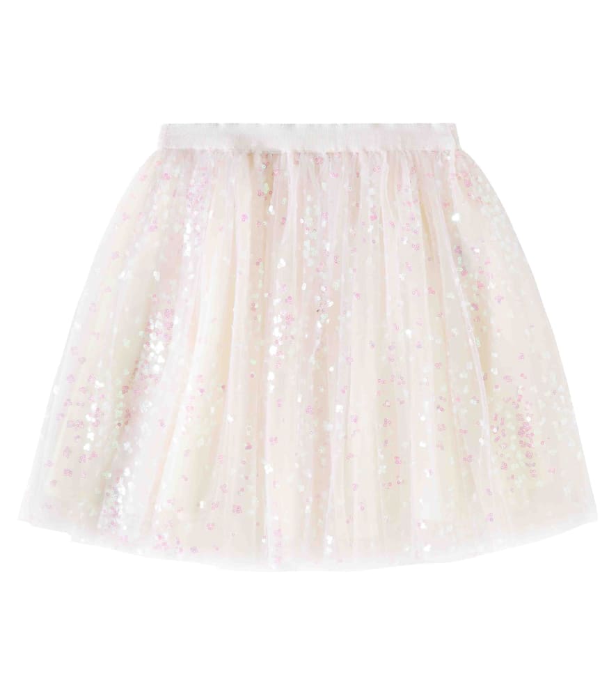 Bonpoint Sequined Skirt In Rose Poudre