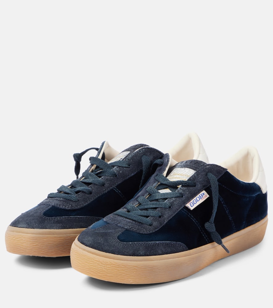 Golden Goose Soul-star Suede Sneakers In Blue