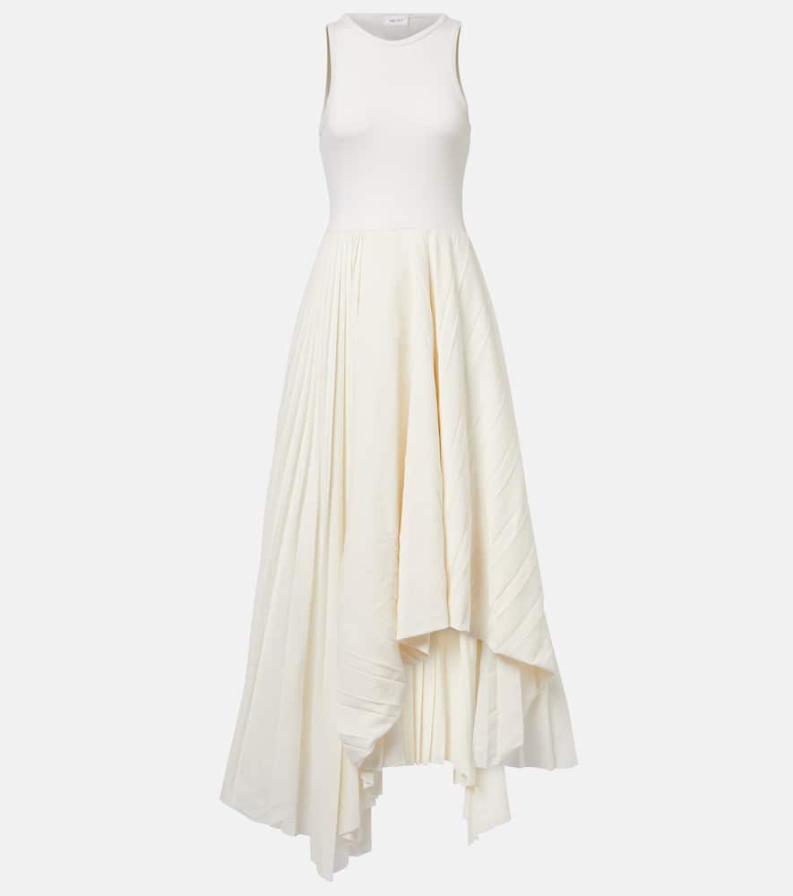 Alexander Mcqueen Mcqueen Asymmetrical Dress In White