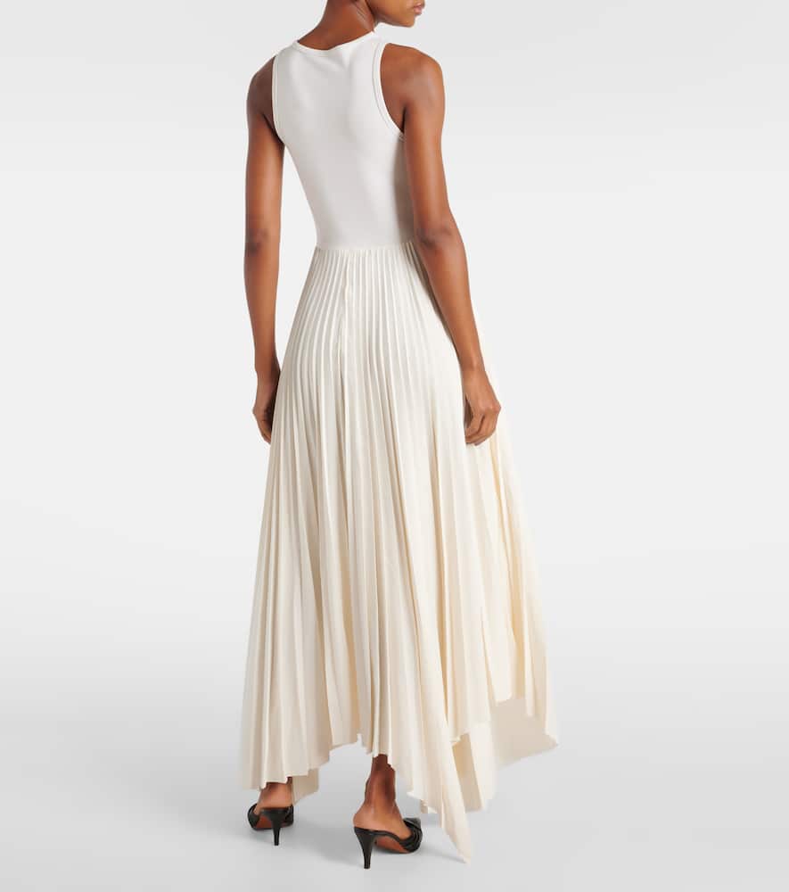 Alexander Mcqueen Mcqueen Asymmetrical Dress In White