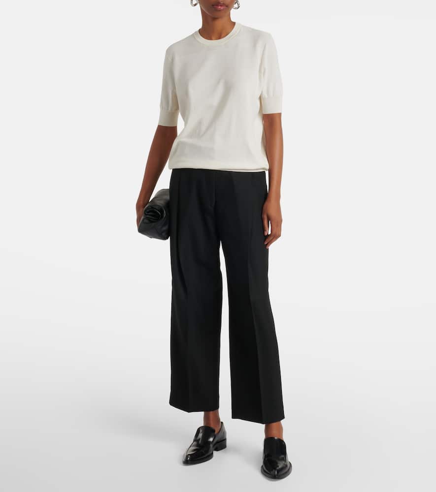 Jil Sander Cotton Sweater In Beige