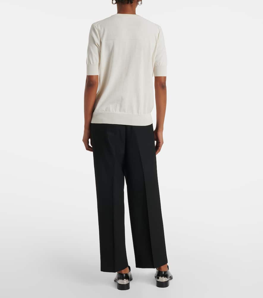 Jil Sander Cotton Sweater In Beige
