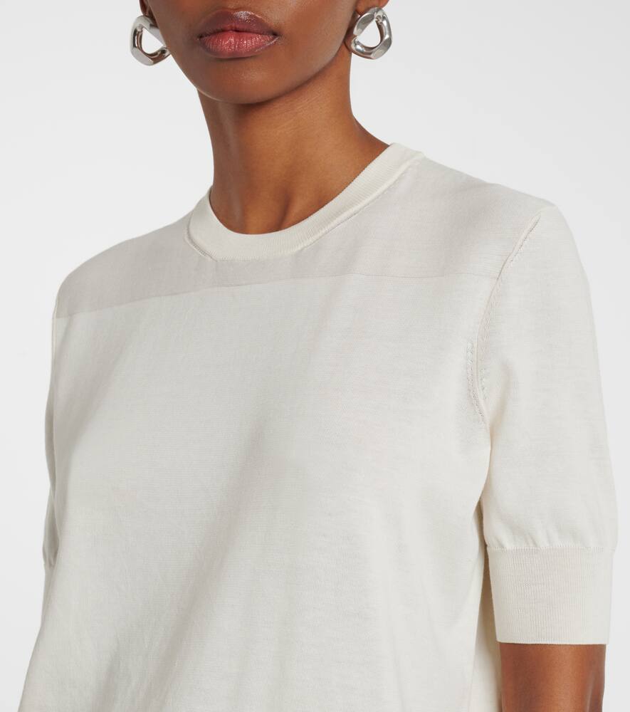 Jil Sander Cotton Sweater In Beige