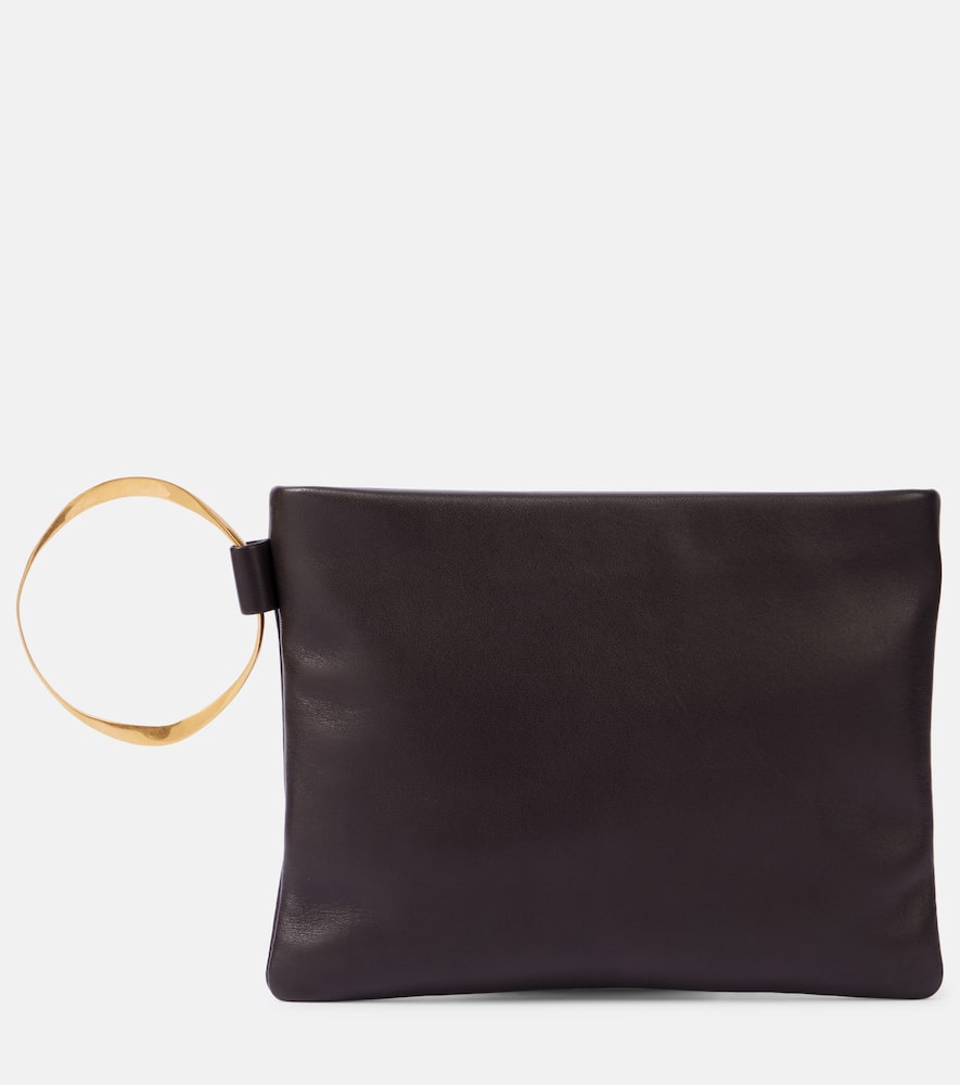 The Row Square Bracelet皮革手拿包