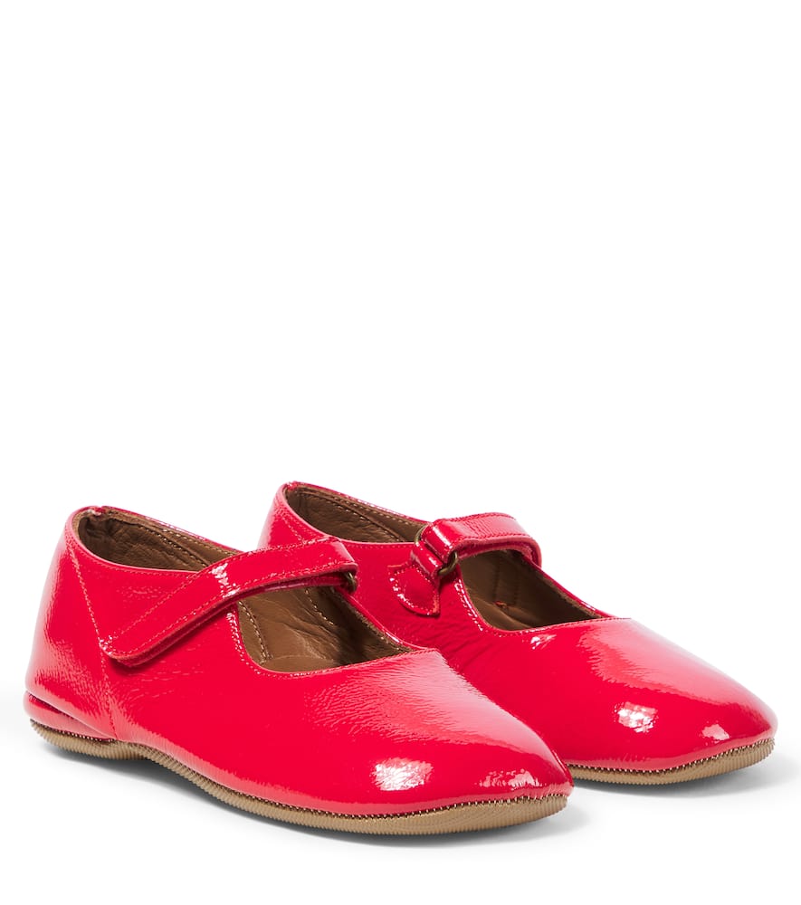 Pèpè Naplak Leather Ballet Flats In Pink