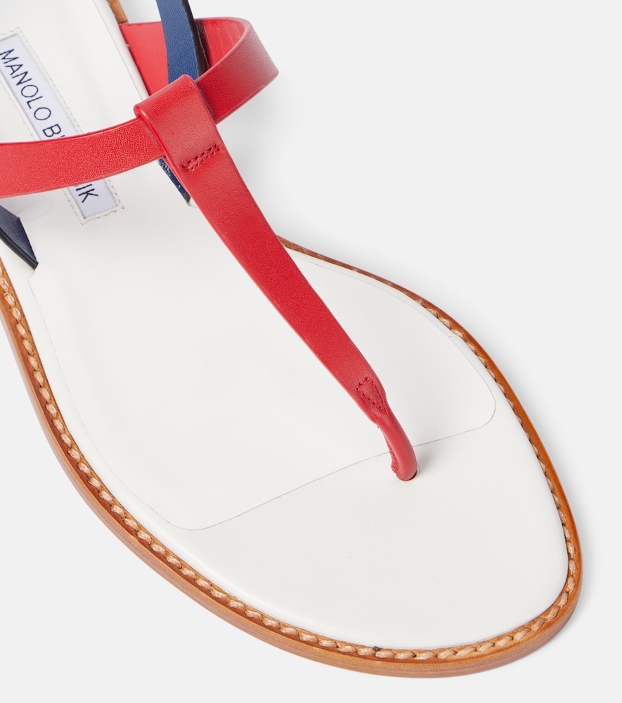Hata Leather Thong Sandals