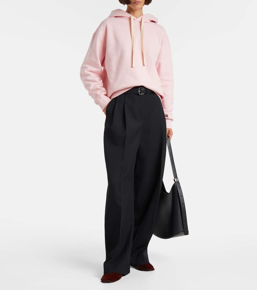 Jil Sander Cotton Jersey Hoodie In Pink