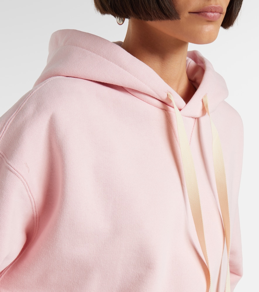 Jil Sander Cotton Jersey Hoodie In Pink
